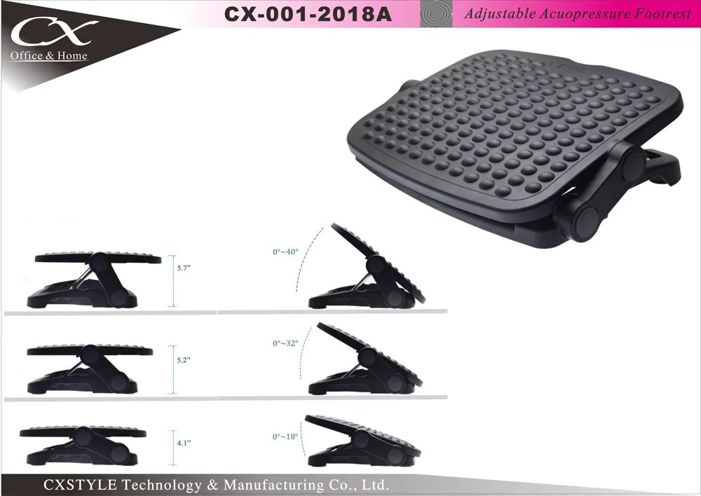 Adjustable Footrest,Stand support,Foot support,Mat Taiwan 2018A