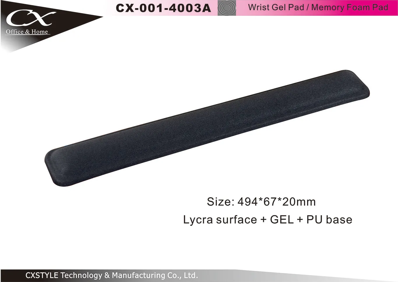 Lycra GEL pad, PU GEL pad, Keyboard GEL pad Taiwan 4003A
